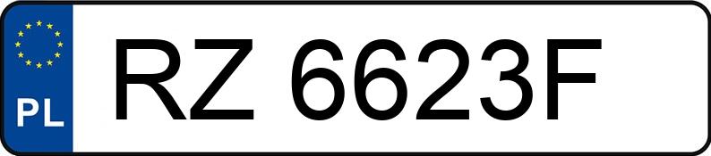 Numer rejestracyjny RZ 6623F posiada FIAT PANDA - RZ6623F