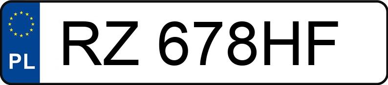 Numer rejestracyjny RZ 678HF posiada CUPRA CUPRA LEON SP - RZ678HF