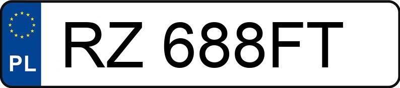 Numer rejestracyjny RZ 688FT posiada VOLVO XC60 - RZ688FT