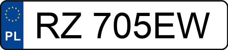 Numer rejestracyjny RZ 705EW posiada KIA RIO - RZ705EW