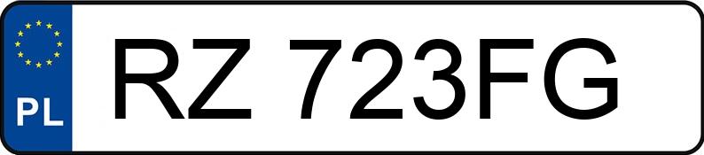 Numer rejestracyjny RZ 723FG posiada SKODA KODIAQ - RZ723FG Numer rejestracyjny RZ 723FG posiada SKODA KODIAQ - RZ723FG