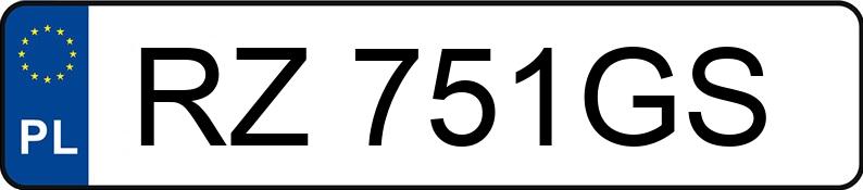 Numer rejestracyjny RZ 751GS posiada AUDI A5 LIMOUSINE - RZ751GS