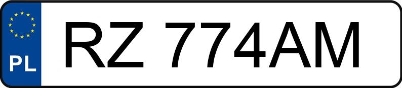 Numer rejestracyjny RZ 774AM posiada VOLVO V60 - RZ774AM