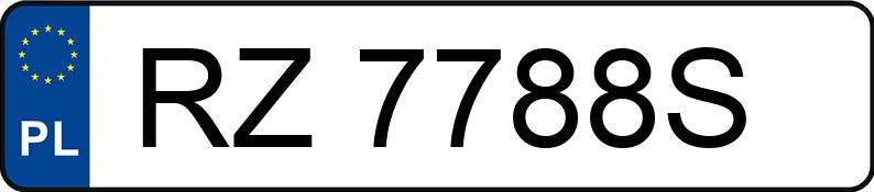 Numer rejestracyjny RZ 7788S posiada MERCEDES-BENZ CLK 200 - RZ7788S