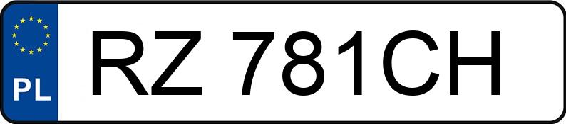Numer rejestracyjny RZ 781CH posiada RENAULT/JEGGER MASTER - RZ781CH
