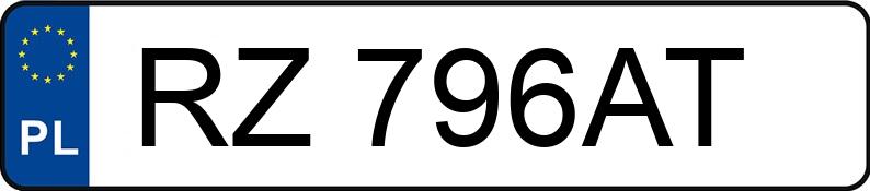 Numer rejestracyjny RZ 796AT posiada VOLVO FM VTL3R/VP - RZ796AT