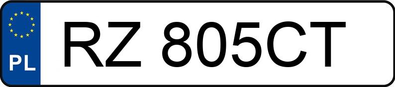 Numer rejestracyjny RZ 805CT posiada DAF XF/XG/XG+ 480 MR`22 E6 18.0t XF FT Space Cab - RZ805CT