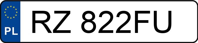Numer rejestracyjny RZ 822FU posiada OPEL ZAFIRA - RZ822FU Numer rejestracyjny RZ 822FU posiada OPEL ZAFIRA - RZ822FU