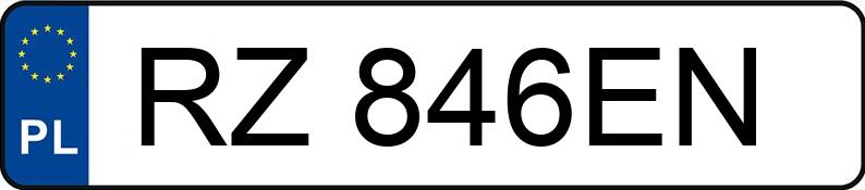Numer rejestracyjny RZ 846EN posiada BMW 320i MR`16 E6 F30 xDrive - RZ846EN Numer rejestracyjny RZ 846EN posiada BMW 320i MR`16 E6 F30 xDrive - RZ846EN