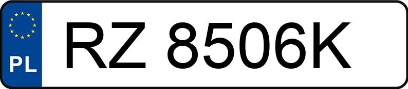 Numer rejestracyjny RZ 8506K posiada HYUNDAI ATOS - RZ8506K