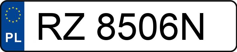Numer rejestracyjny RZ 8506N posiada PEUGEOT BOXER - RZ8506N