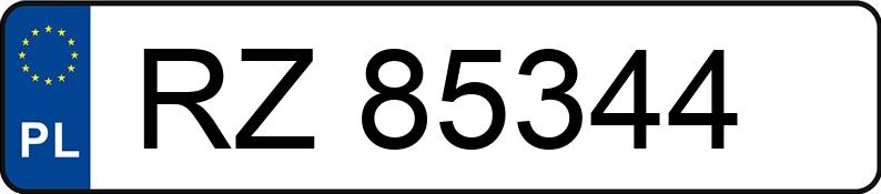 Numer rejestracyjny RZ 85344 posiada FORD Focus 1.6 TDCi MR`05 E4 FX - RZ85344 Numer rejestracyjny RZ 85344 posiada FORD Focus 1.6 TDCi MR`05 E4 FX - RZ85344