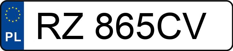 Numer rejestracyjny RZ 865CV posiada BMW 320D - RZ865CV