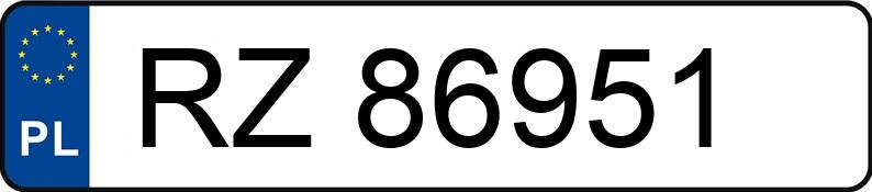 Numer rejestracyjny RZ 86951 posiada SKODA Octavia II 1.9 TDI MR`04 E4 Classic - RZ86951