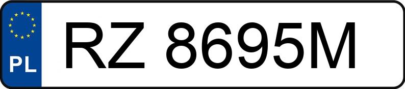 Numer rejestracyjny RZ 8695M posiada VOLKSWAGEN PASSAT 1.9 TDI - RZ8695M