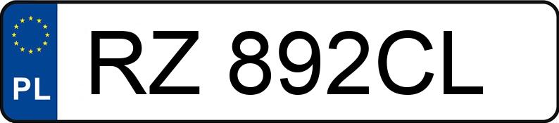 Numer rejestracyjny RZ 892CL posiada HYUNDAI Elantra 1.6 MR`21 E6 Executive - RZ892CL