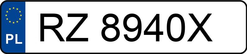 Numer rejestracyjny RZ8940X posiada BMW 545i Touring Kat. MR`03 E3 E61 545i Touring Kat. MR`03 E3 E61
