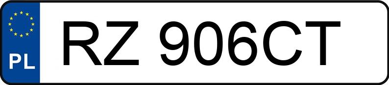 Numer rejestracyjny RZ 906CT posiada VOLKSWAGEN Polo VI 1.0 MR`18 E6 Beats - RZ906CT