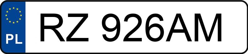 Numer rejestracyjny RZ 926AM posiada BMW 118 Diesel MR`04 E3 E87 118 Diesel MR`04 E3 E87 - RZ926AM