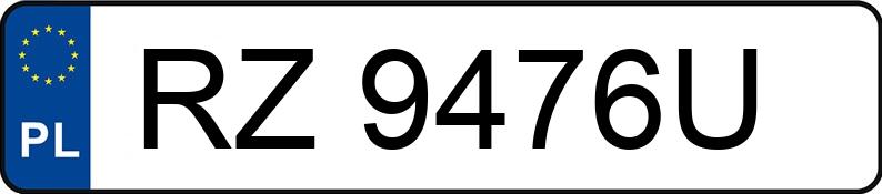 Numer rejestracyjny RZ 9476U posiada IVECO DAILY 35C 13 - RZ9476U Numer rejestracyjny RZ 9476U posiada IVECO DAILY 35C 13 - RZ9476U