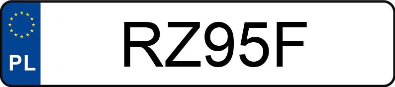 Numer rejestracyjny RZ 95F posiada FIAT SPIDER - RZ95F