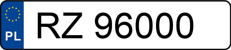 Numer rejestracyjny RZ 96000 posiada SUZUKI SPLASH - RZ96000 Numer rejestracyjny RZ 96000 posiada SUZUKI SPLASH - RZ96000