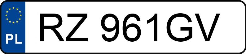 Numer rejestracyjny RZ 961GV posiada CUPRA TERRAMAR - RZ961GV