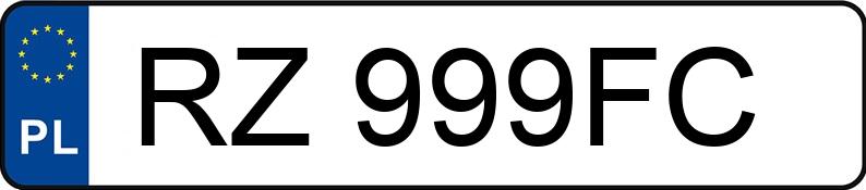 Numer rejestracyjny RZ 999FC posiada MERCEDES-BENZ GLC 200 MR`22 E6d X254 AMG 4Matic - RZ999FC
