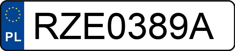 Numer rejestracyjny RZE 0389A posiada JEEP CHEROKEE - RZE0389A