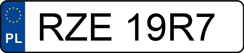 Numer rejestracyjny RZE 19R7 posiada CITROEN XSARA PICASSO 2.0 HDI - RZE19R7