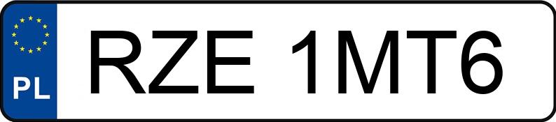 Numer rejestracyjny RZE 1MT6 posiada PEUGEOT BOXER - RZE1MT6