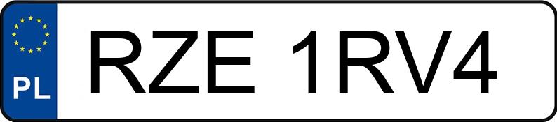 Numer rejestracyjny RZE 1RV4 posiada OPEL Meriva 1.6 MR`03 E3 Enjoy MTA - RZE1RV4 Numer rejestracyjny RZE 1RV4 posiada OPEL Meriva 1.6 MR`03 E3 Enjoy MTA - RZE1RV4
