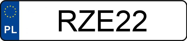 Numer rejestracyjny RZE 22 posiada EDSEL RANGER - RZE22 Numer rejestracyjny RZE 22 posiada EDSEL RANGER - RZE22