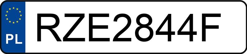 Numer rejestracyjny RZE 2844F posiada VOLKSWAGEN TOURAN - RZE2844F
