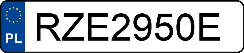 Numer rejestracyjny RZE2950E posiada BMW 320 Diesel MR`12 E5 F30 320 Diesel MR`12 E5 F30