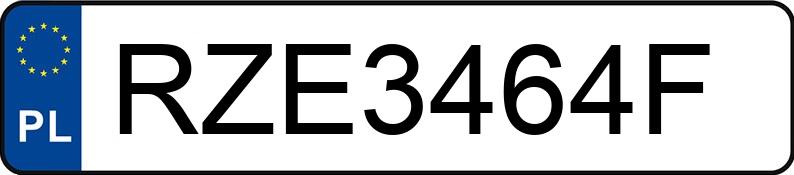Numer rejestracyjny RZE 3464F posiada RENAULT CAPTUR - RZE3464F