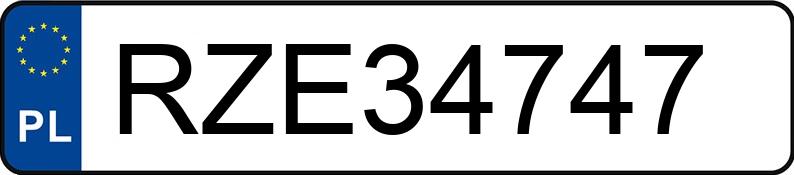 Numer rejestracyjny RZE 34747 posiada OPEL ASTRA - RZE34747