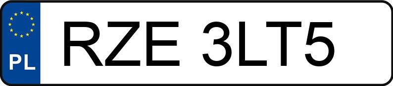 Numer rejestracyjny RZE 3LT5 posiada AUDI A4 - RZE3LT5 Numer rejestracyjny RZE 3LT5 posiada AUDI A4 - RZE3LT5