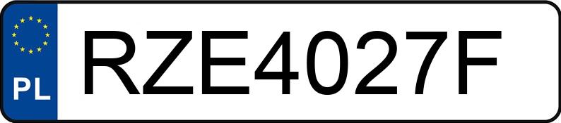 Numer rejestracyjny RZE 4027F posiada AUDI A3 - RZE4027F Numer rejestracyjny RZE 4027F posiada AUDI A3 - RZE4027F