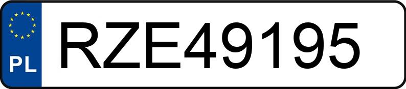 Numer rejestracyjny RZE 49195 posiada OPEL ASTRA - RZE49195 Numer rejestracyjny RZE 49195 posiada OPEL ASTRA - RZE49195