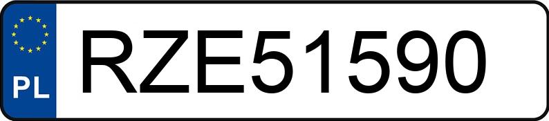 Numer rejestracyjny RZE 51590 posiada AUDI A3 - RZE51590