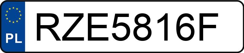 Numer rejestracyjny RZE 5816F posiada SUZUKI Swift 1.3 MR`05 E4 GS - RZE5816F