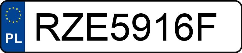 Numer rejestracyjny RZE 5916F posiada HYUNDAI I30 - RZE5916F