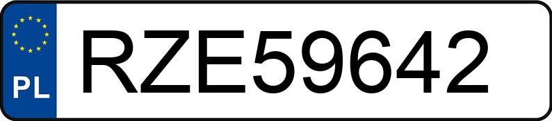 Numer rejestracyjny RZE 59642 posiada DAIMLERCHRYSLER E 270 - RZE59642