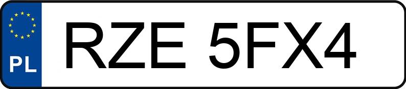 Numer rejestracyjny RZE 5FX4 posiada OPEL OMEGA 3.0 KAT KOMBI - RZE5FX4