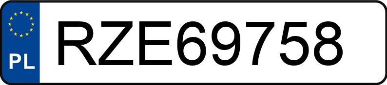 Numer rejestracyjny RZE 69758 posiada VOLVO FL6 - RZE69758
