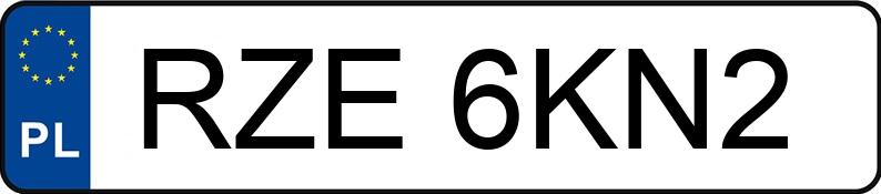 Numer rejestracyjny RZE 6KN2 posiada OPEL VECTRA 1.6KAT - RZE6KN2 Numer rejestracyjny RZE 6KN2 posiada OPEL VECTRA 1.6KAT - RZE6KN2