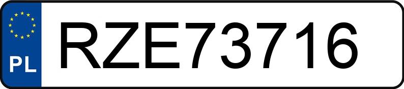 Numer rejestracyjny RZE 73716 posiada VOLKSWAGEN PASSAT - RZE73716