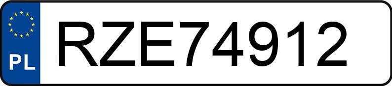 Numer rejestracyjny RZE 74912 posiada BMW M 5 5.0 MR`04 E4 E60 Aut. - RZE74912