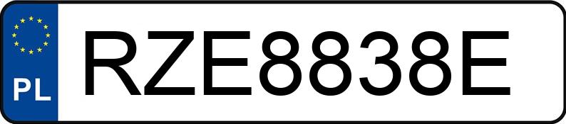 Numer rejestracyjny RZE 8838E posiada TOYOTA TOYOTA C-HR - RZE8838E